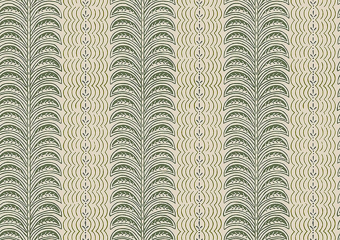 Land & Shore Fintra Stripe, Green - Roman Blind - Image 7